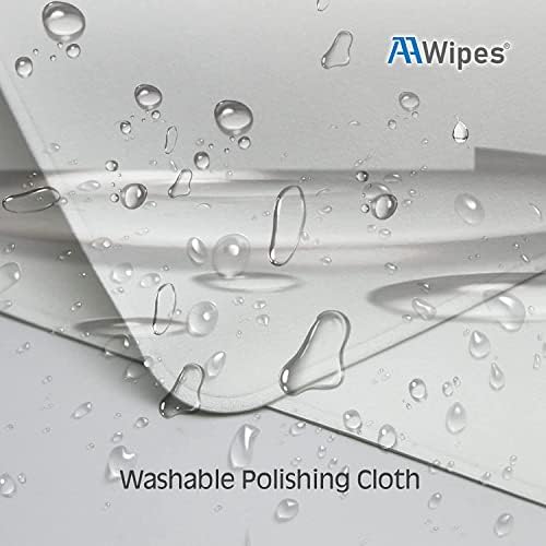 Кърпички за полиране на AAwipes 10 опаковки (6,3 X 6.3 инча, бели, дебели, здрав), Съвместими с Apple iPhone, iPad,
