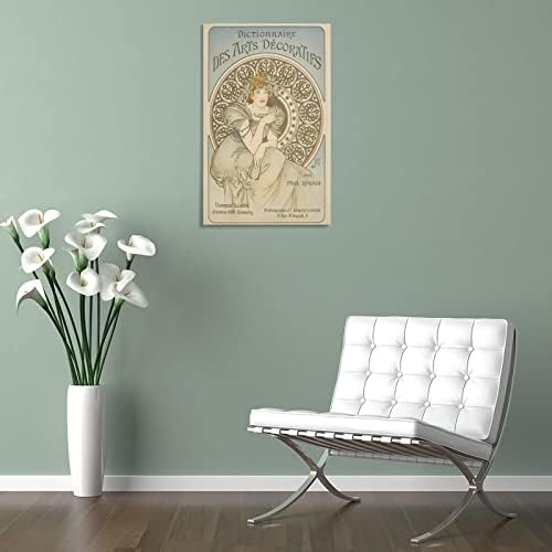 Плакати за естетика стая на Алфонс Муха Художествена живопис на Картини за Украса на стените са Стенни Художествени
