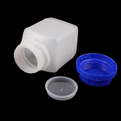 X-DREE 5 бр 450 ml Пластмасова Бутилка за химически реактиви с Квадратна широко гърло за Сгъстяване на проби (Проба