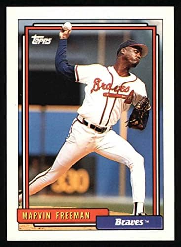 1992 Topps 68 Марвин Фрийман Атланта Брейвз (Бейзболна картичка) Ню Йорк /MT Braves