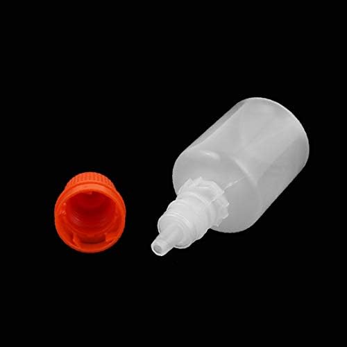 X-DREE 2 елемента 20 мл Краен Прозрачна Пластмасова Бутилка За течности за очите, Сжимаемая Е Червена капачка (2