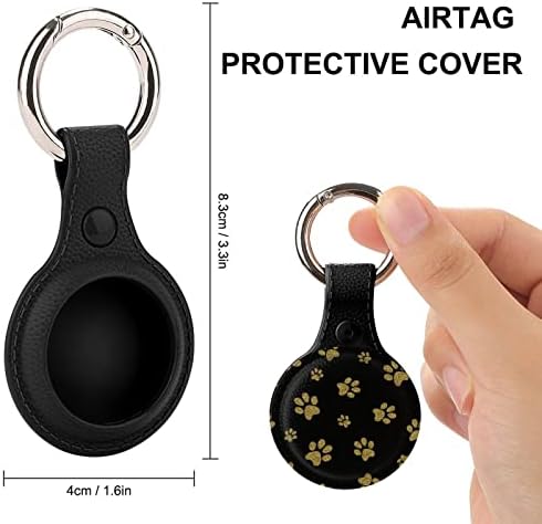 Златна кучешка лапичка, калъф за проследяване на въздушна етикети, калъф за притежателя на въздушна етикети, защитни чанта за съхранение