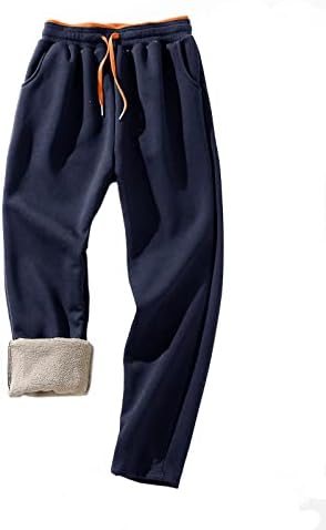 Мъжки Флисовые Спортни Панталони HeSaYep на лигавицата на шерпи, Спортни Панталони за Зимни топла Подплата, Спортни