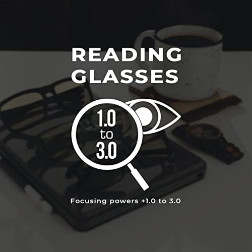 GUNNAR - Очила за четене премиум клас- Блокират 65% синя светлина - Vertex, Оникс, Кехлибарен оттенък, Pwr + 2,5