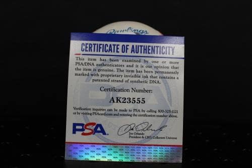 Джак Макдауъл Подписа Бейзболен Автограф Auto PSA/DNA AK23555 - Бейзболни топки с Автографи